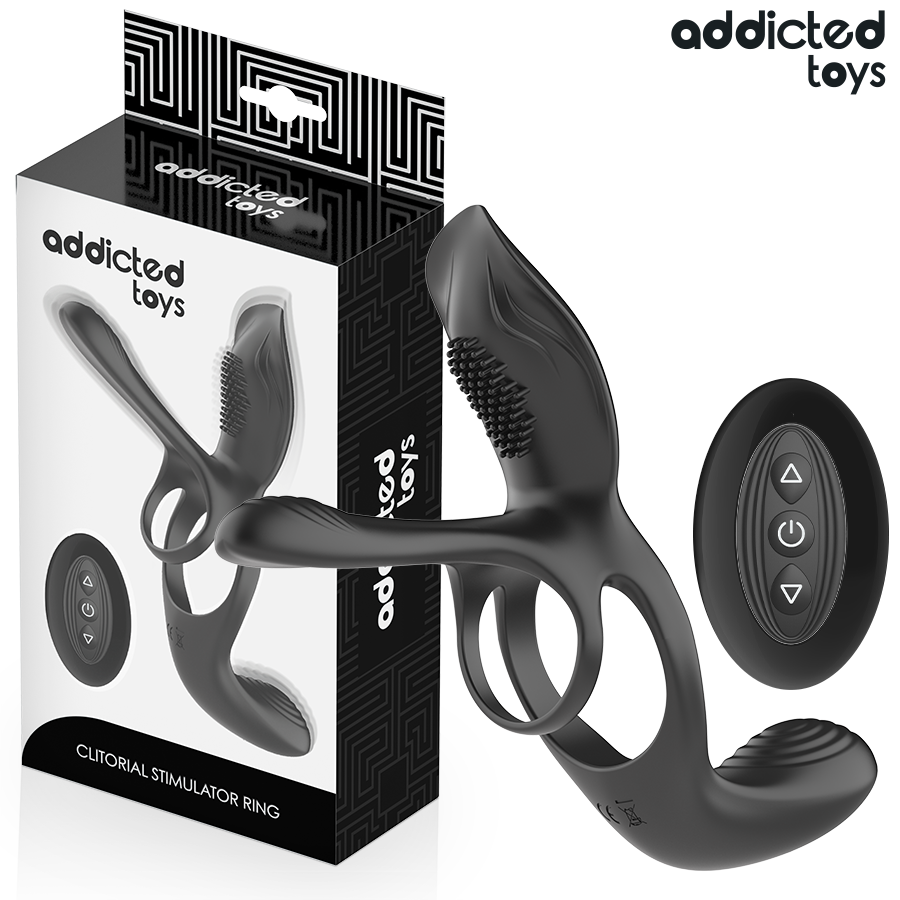 Comprar Addicted Toys - Double Penis Ring With Clitoral Stimulator