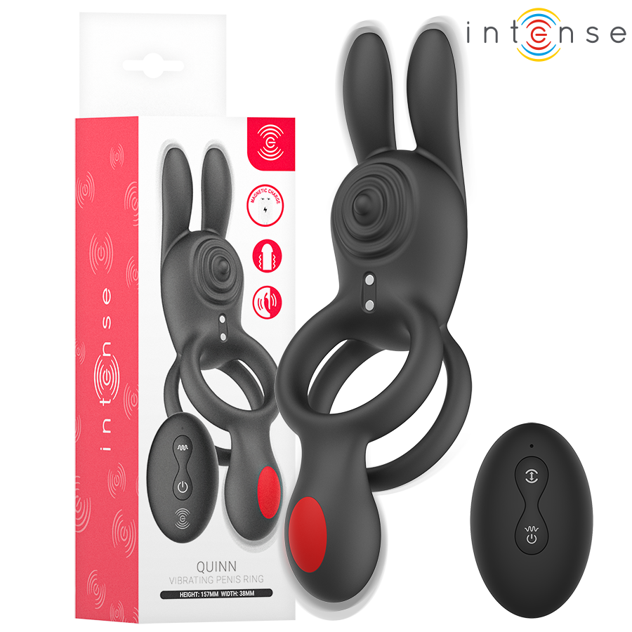 INTENSE - QUINN DOUBLE VIBRATION RING REMOTE CONTROL INTENSE FOR HIM