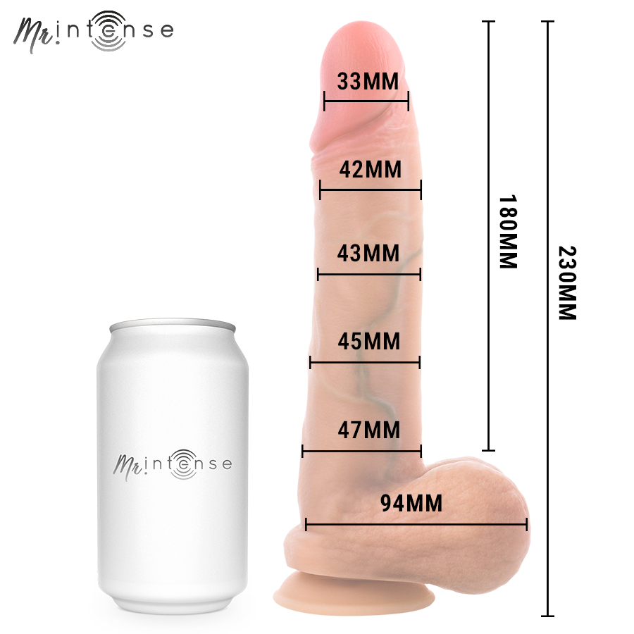 MR INTENSE - GARY L ULTRA-REALISTIC COCK WITH TESTICLES 23 CM - Ø- 4.7 CM