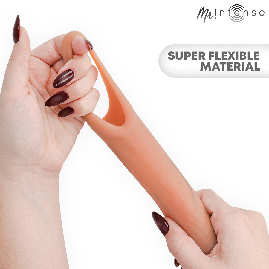 MR INTENSE - ARNOLD L ULTRA-REALISTIC VIBRATING PENIS SLEEVE REMOTE CONTROL 16 CM -Ø- 4.5 CM