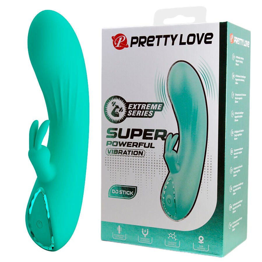 PRETTY LOVE- DJ STICK VIBRADOR PUNTO G TURQUESA PRETTY LOVE FLIRTATION