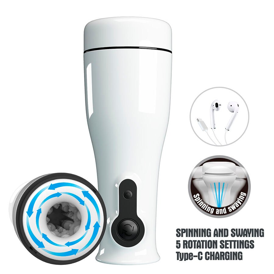 PRETTY LOVE - SABRINA MASTURBADOR MASCULINO CON ROTACIÓN Y BALANCEO