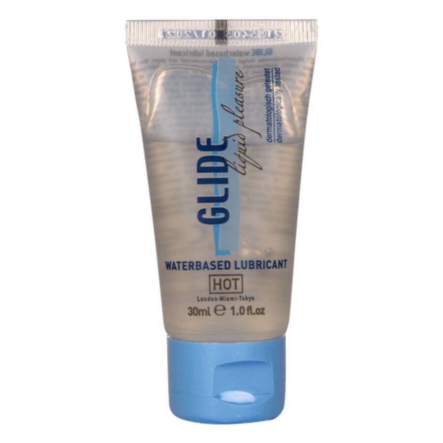 HOT - GLIDE LIQUID PLEASURE LUBRICANTE BASE AGUA 30 ML HOT