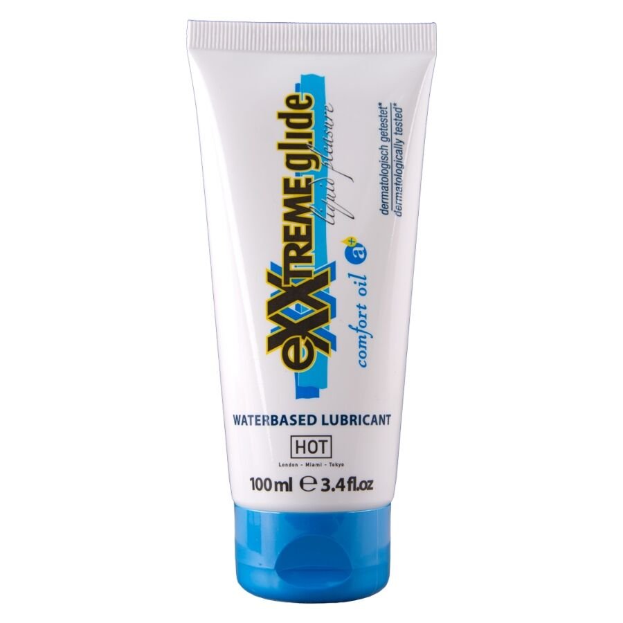 Comprar Hot - Exxtreme Glide Lubricante Base Agua + Aceite Confort A+ 100 Ml