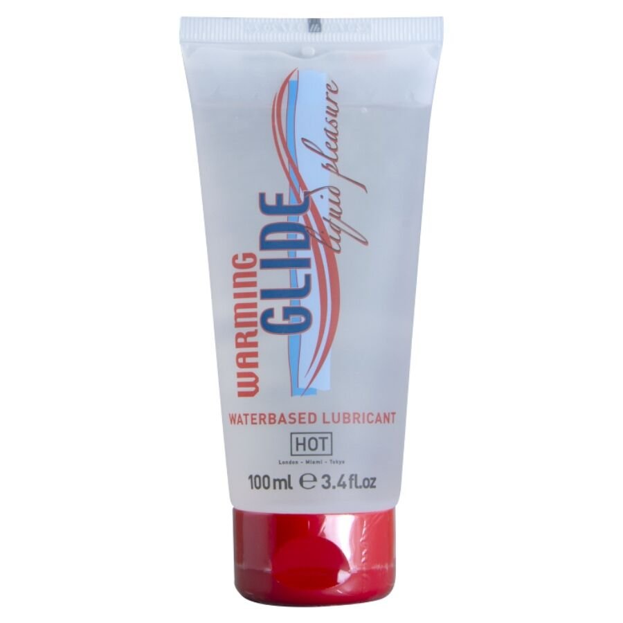 HOT - WARMING GLIDE LIQUID PLEASURE LUBRICANTE BASE AGUA EFECTO CALOR 100 ML HOT
