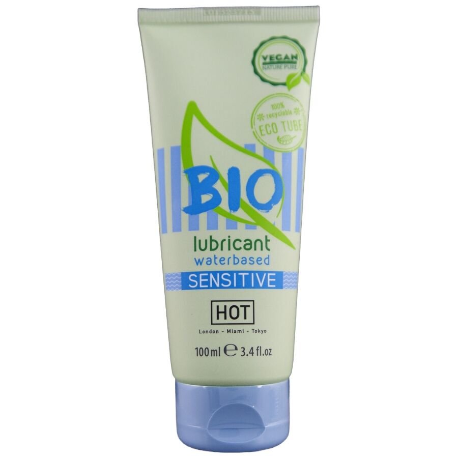 HOT - BIO LUBRICANT LUBRICANTE BIO BASE AGUA SENSIBLE 100 ML HOT