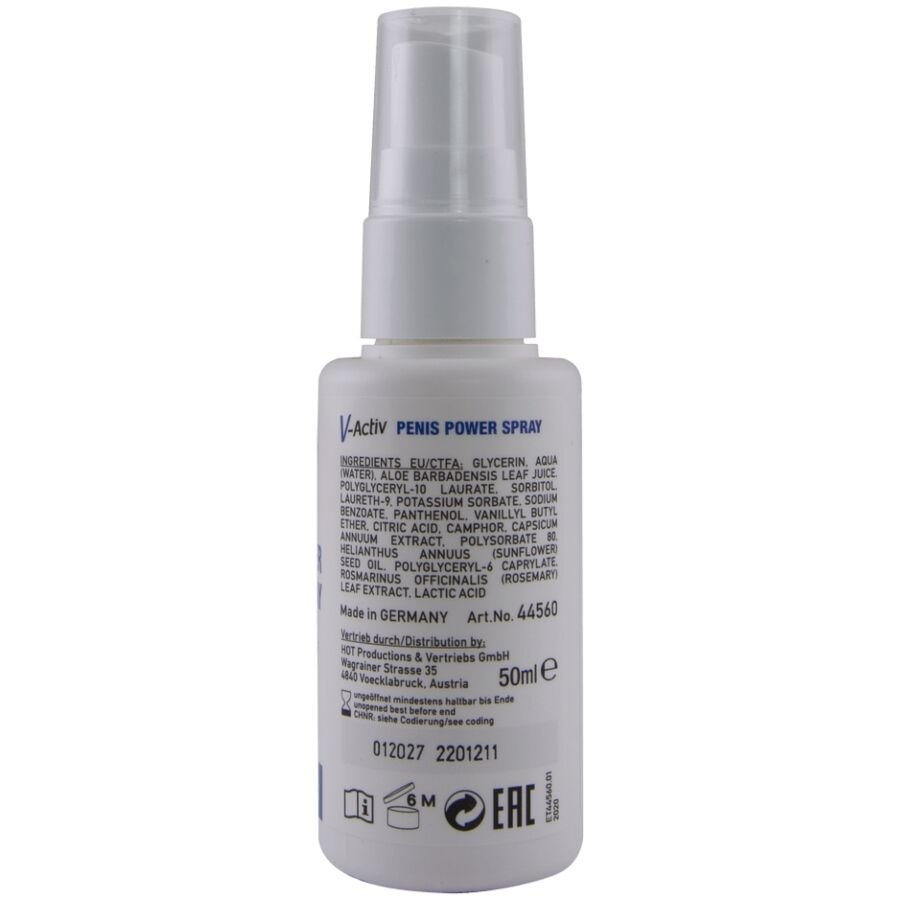 HOT - V-ACTIV PENIS POWER SPRAY PARA HOMBRE 50 ML