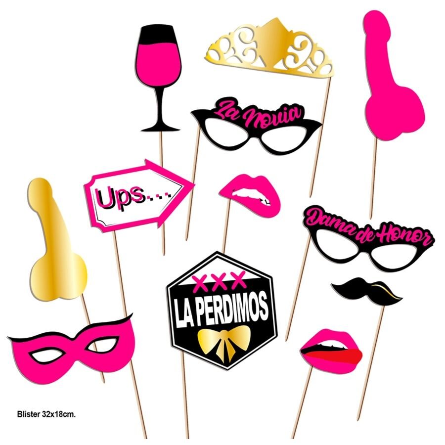 DIABLO PICANTE - PHOTOCALL FIESTAS MODELO 2 - 12 UNIDADES DIABLO PICANTE