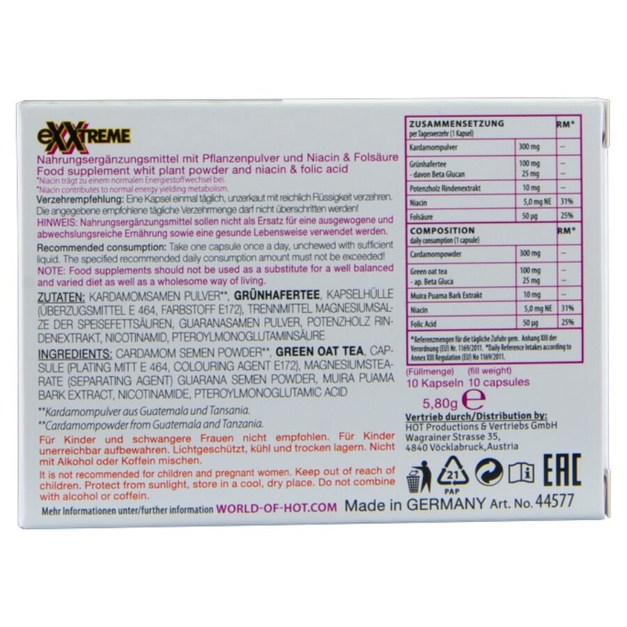 HOT - EXXTREME LIBIDO CAPS WOMAN 10 UNITS