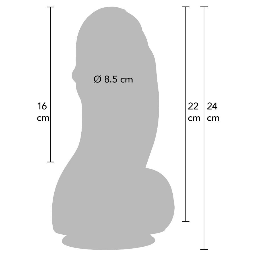 HIDDEN DESIRE - INFERNO FAT BOYS DILDO 22 CM