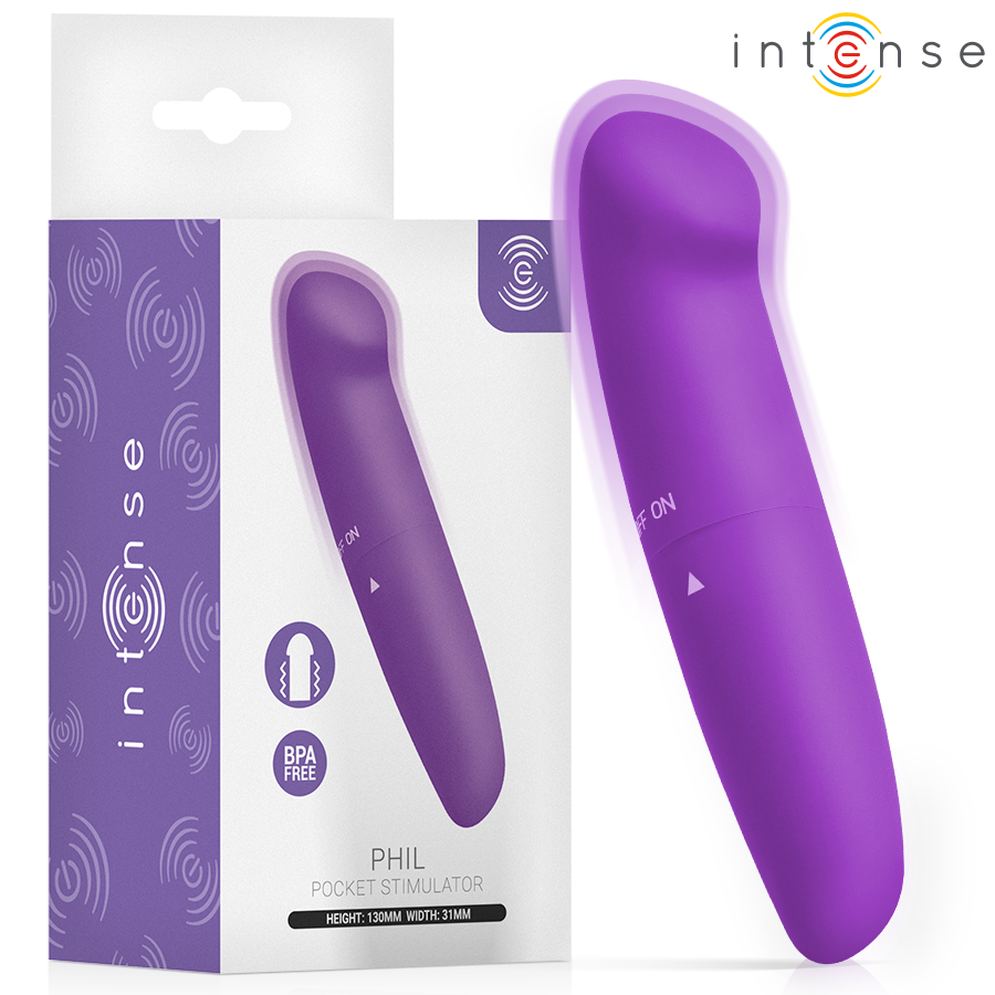 INTENSE - PHIL G-SPOT VIBRATOR PURPLE 13 CM INTENSE FUN TOYS