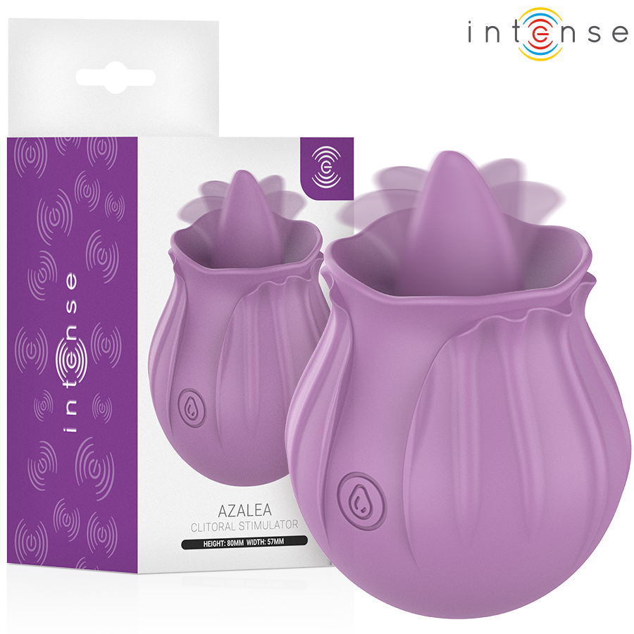 INTENSE - AZALEA FLOWER CLIT STIMULATING 10 VIBRATIONS PURPLE INTENSE HIGH TECH
