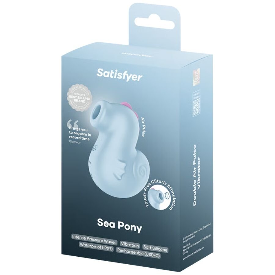 SATISFYER - SEA PONY VIBRADOR & ESTIMULADOR AIR PULSE