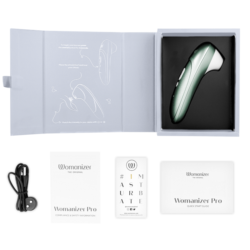 WOMANIZER - PRO VIBRANT CLITORAL STIMULATOR SAGE GREEN