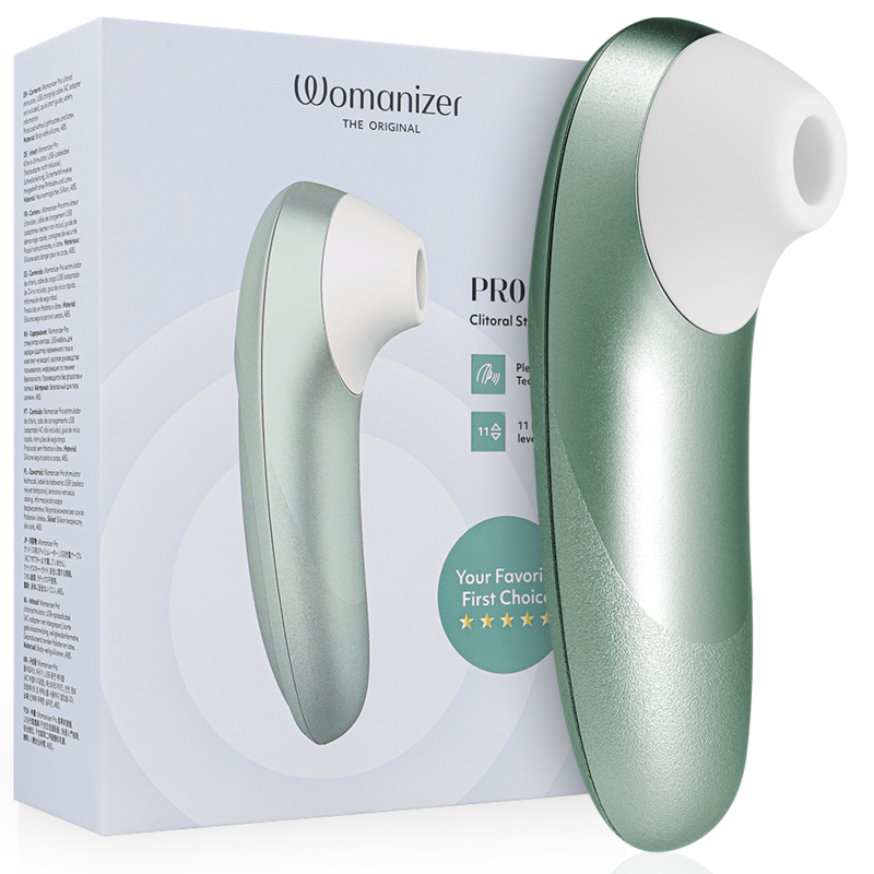 WOMANIZER - PRO VIBRANT CLITORAL STIMULATOR SAGE GREEN WOMANIZER