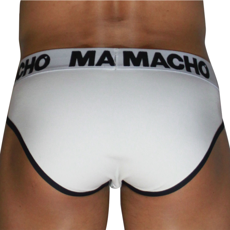 MACHO - MCH006 CLASSIC SLIP WHITE + BLACK S