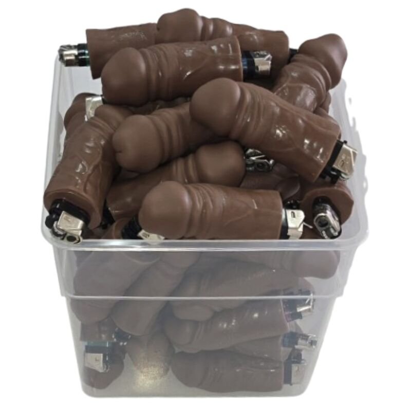 DIABLO PICANTE - JAR OF 30 MULATTO PENIS LIGHTERS DIABLO PICANTE