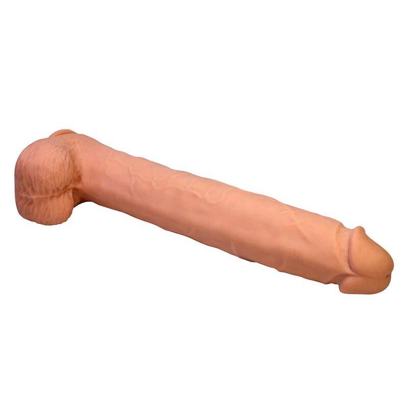 PRETTY LOVE - PAT FLEXIBLE REALISTIC DILDO WITH SUCTION CUP FLESH 40 CM -Ø- 6 CM