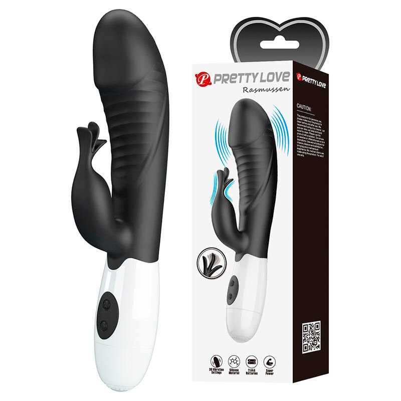 Pretty Love - Rasmussen 30 Function Rabbit Vibrator Black