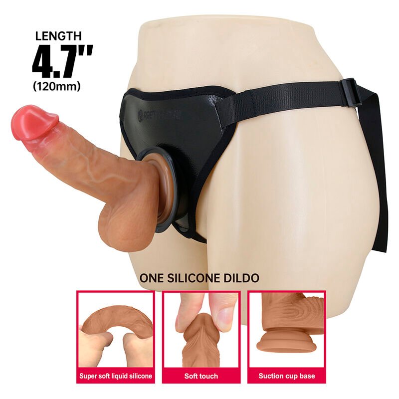 PRETTY LOVE - UNIVERSAL STRAP-ON HARNESS WITH REALISTIC DILDO