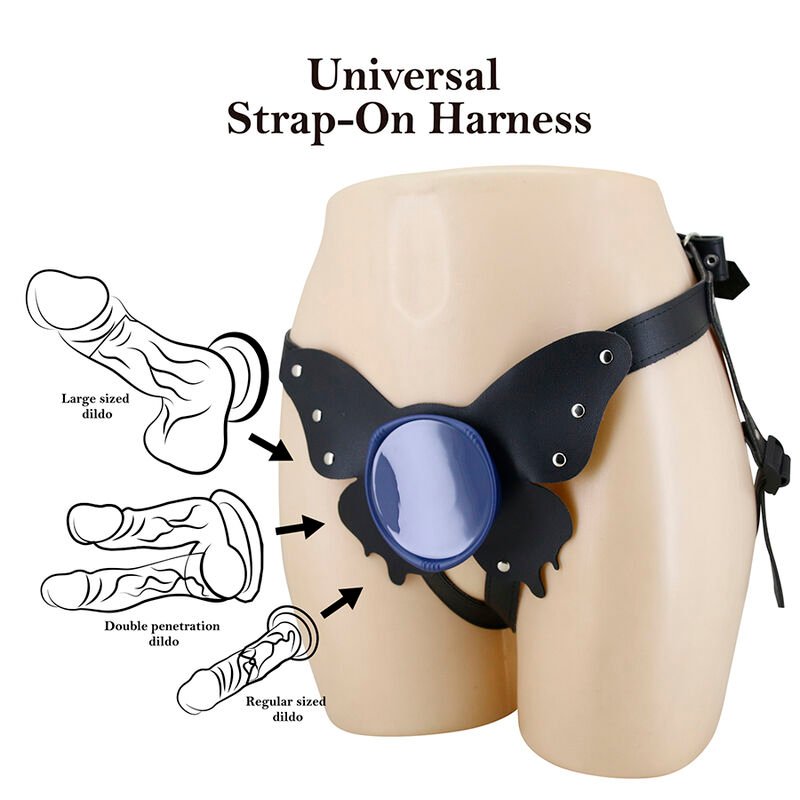 PRETTY LOVE - YETI STRAP-ON HARNESS WITH SUCTION DILDO FLESH