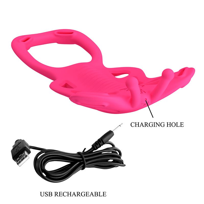 PRETTY LOVE - BUTTERFLY APP CONTROL PANTY MASSAGER PINK