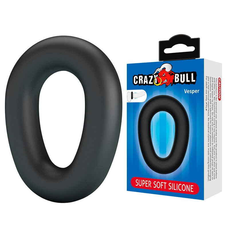 Comprar Crazy Bull - Vesper Super Soft Silicone Cock Ring Black
