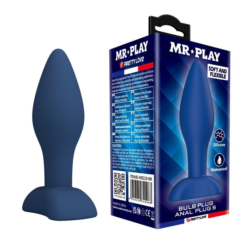Comprar Mr Play - Tapered Silicone Anal Plug Blue S