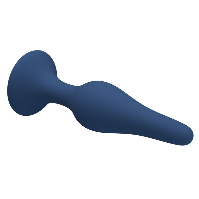 MR PLAY - BLUE SILICONE SLIM ANAL PLUG SIZE S