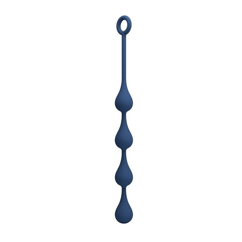 MR PLAY - BLUE SILICONE ANAL BEADS SIZE M 33 CM