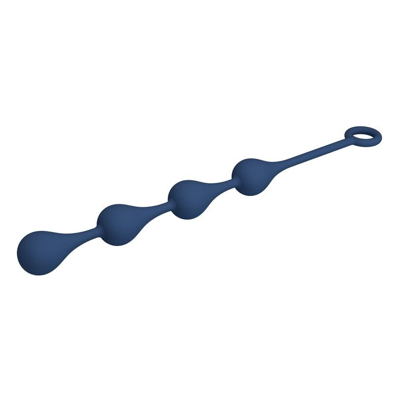 MR PLAY - BLUE SILICONE ANAL BEADS SIZE M 33 CM