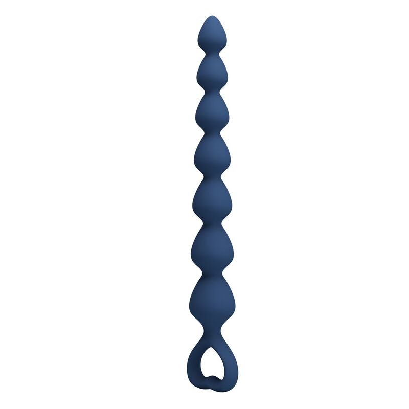 MR PLAY - BLUE SILICONE ANAL BEADS & ANAL PLUG 26.7 CM