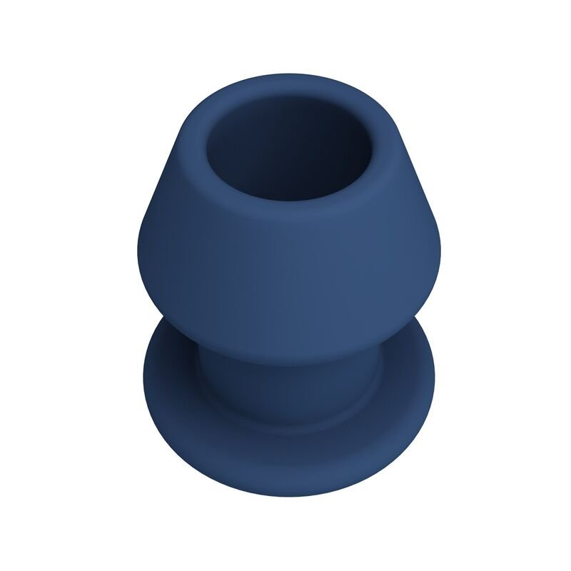 MR PLAY - JACK BLUE SILICONE HOLLOW ANAL PLUG SIZE S