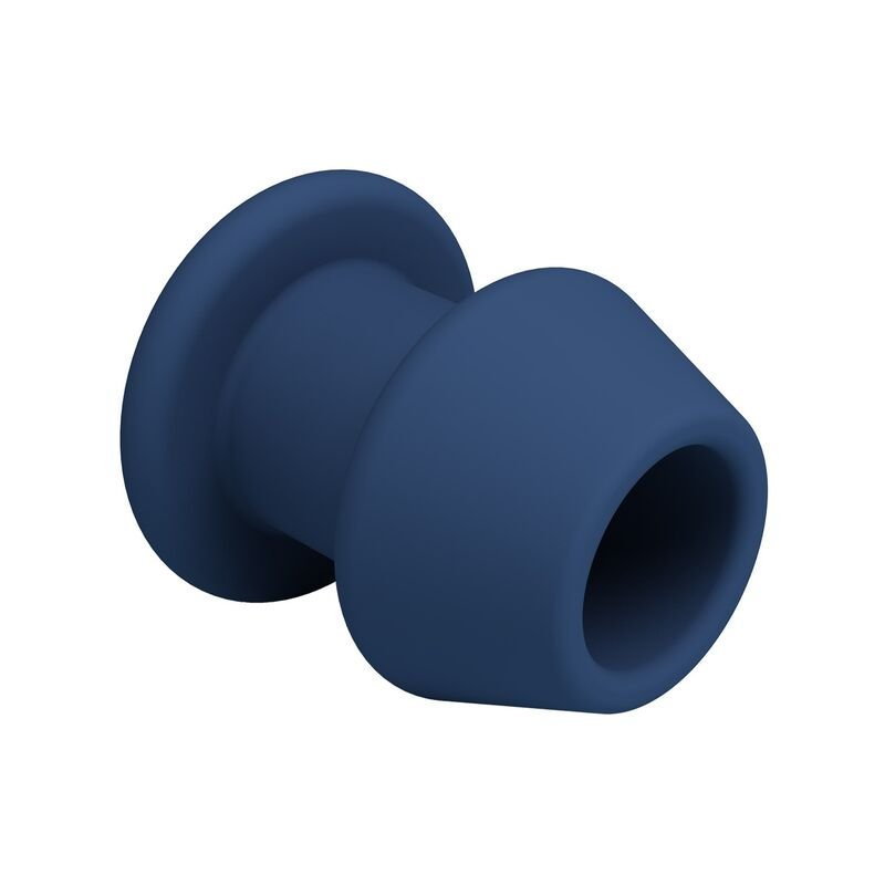 MR PLAY - JACK BLUE SILICONE HOLLOW ANAL PLUG SIZE S