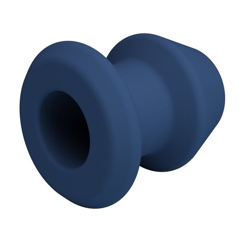 MR PLAY - JACK BLUE SILICONE HOLLOW ANAL PLUG SIZE M