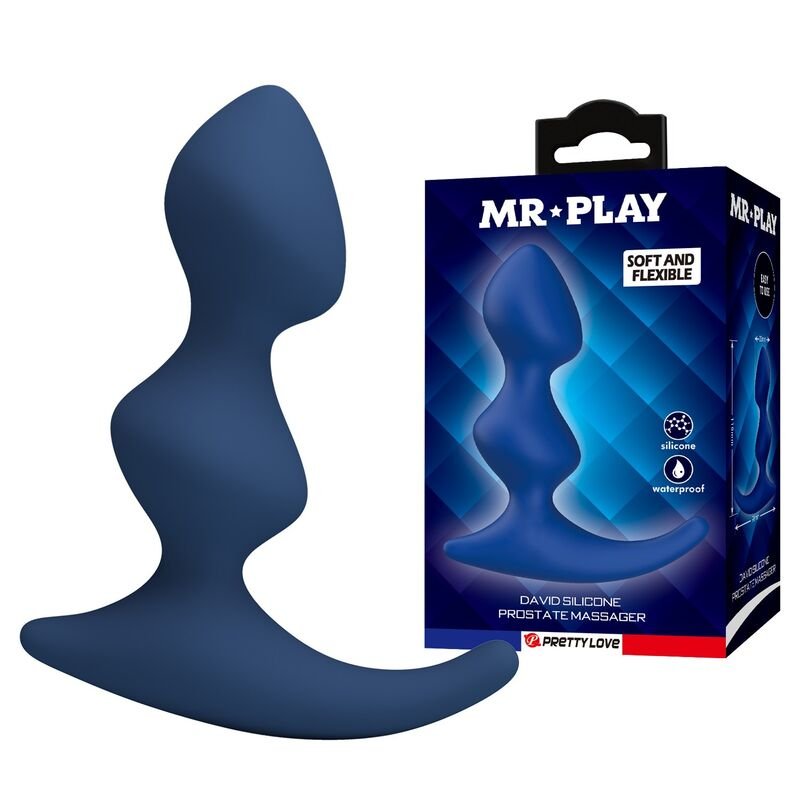 MR PLAY - ERGONOMIC BLUE ANAL PLUG
