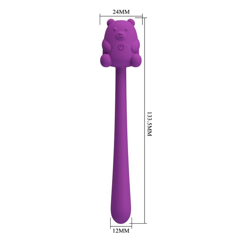 PRETTY LOVE - CUTE BEAR FLIRTING STICK RECHARGEABLE VIBRATOR