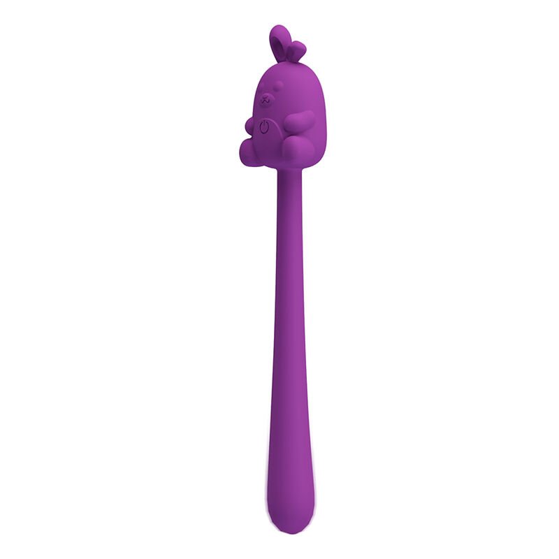 PRETTY LOVE - CUTE BUNNY FLIRTING STICK FLEXIBLE VIBRATOR USB RECHARGEABLE PURPLE