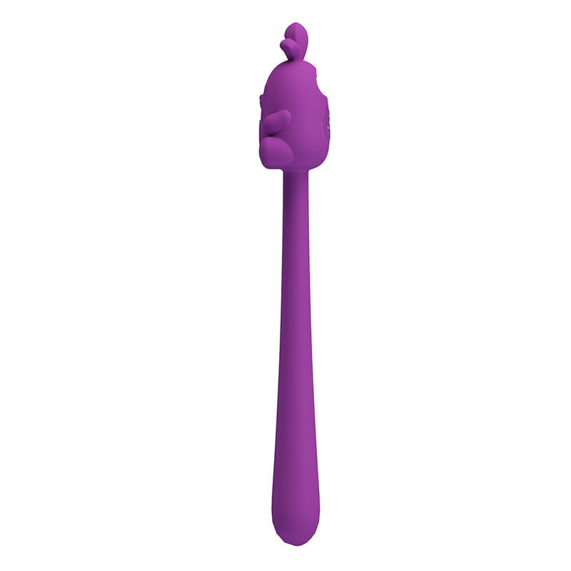PRETTY LOVE - CUTE BUNNY FLIRTING STICK FLEXIBLE VIBRATOR USB RECHARGEABLE PURPLE