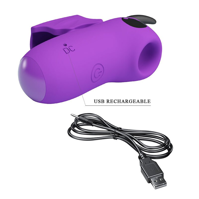 PRETTY LOVE - MAGIC DEVIL PURPLE RECHARGEABLE FINGER STIMULATOR