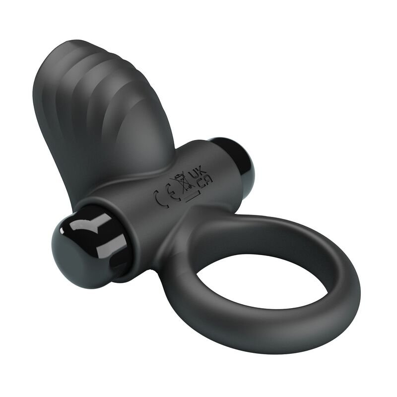 PRETTY LOVE - ADRIEN VIBRATING PENIS RING 10 FUNCTIONS BLACK