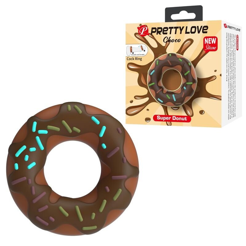 PRETTY LOVE - SUPER DONUT PENIS RING BROWN