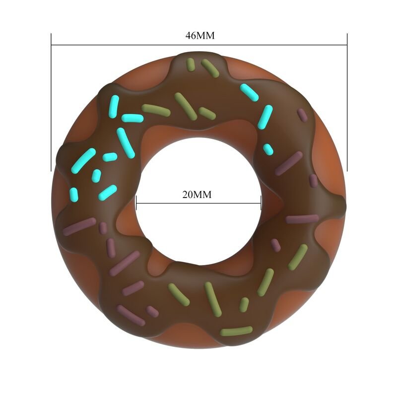 PRETTY LOVE - SUPER DONUT PENIS RING BROWN
