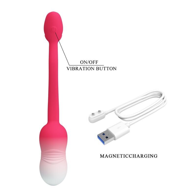 PRETTY LOVE - PULSEN APP CONTROL VIBRATING EGG 12 FUNCTIONS USB RECHARGEABLE PINK