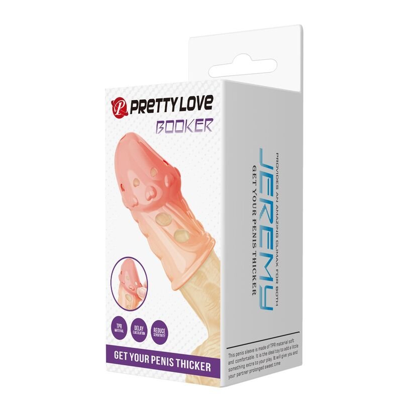 PRETTY LOVE - SOCKER TEXTURED PENIS SLEEVE NATURAL