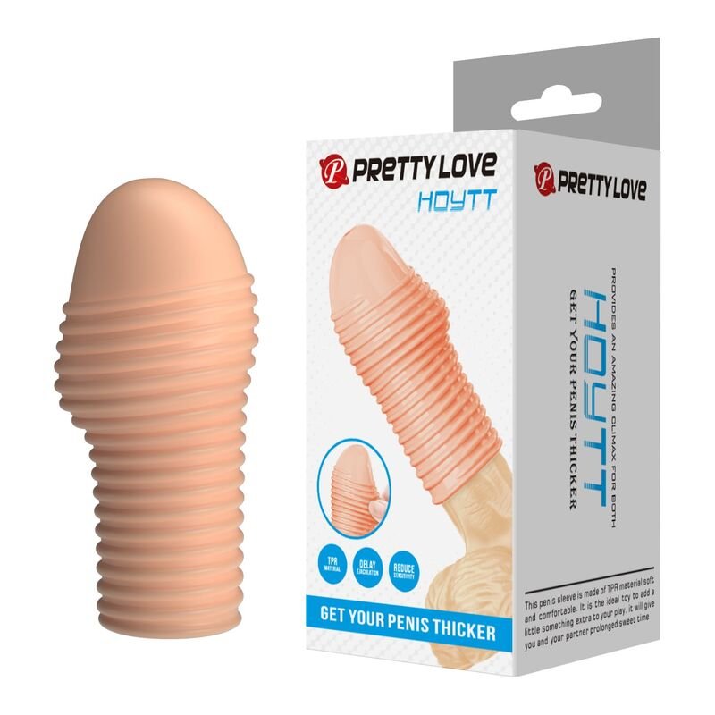 PRETTY LOVE - HOTTT PENIS SLEEVE GET YOUR PENIS THICKER NATURAL COLOR FOR HIM