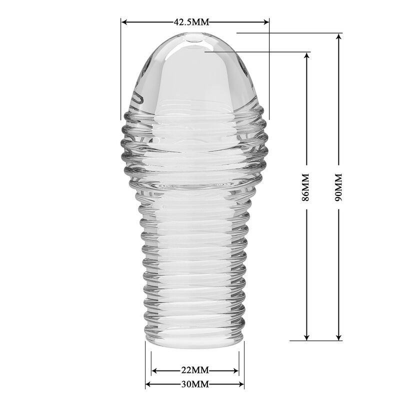 PRETTY LOVE - HOTTT PENIS SLEEVE GET YOUR PENIS THICKER TRANSPARENT