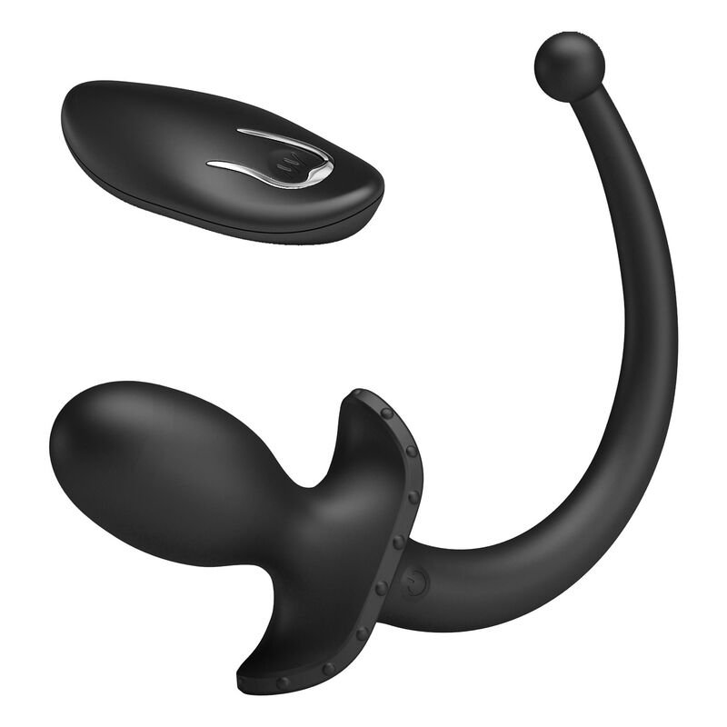 MR PLAY - WIRELESS REMOTE CONTROL ANAL AND PERINEUM VIBRATOR BLACK