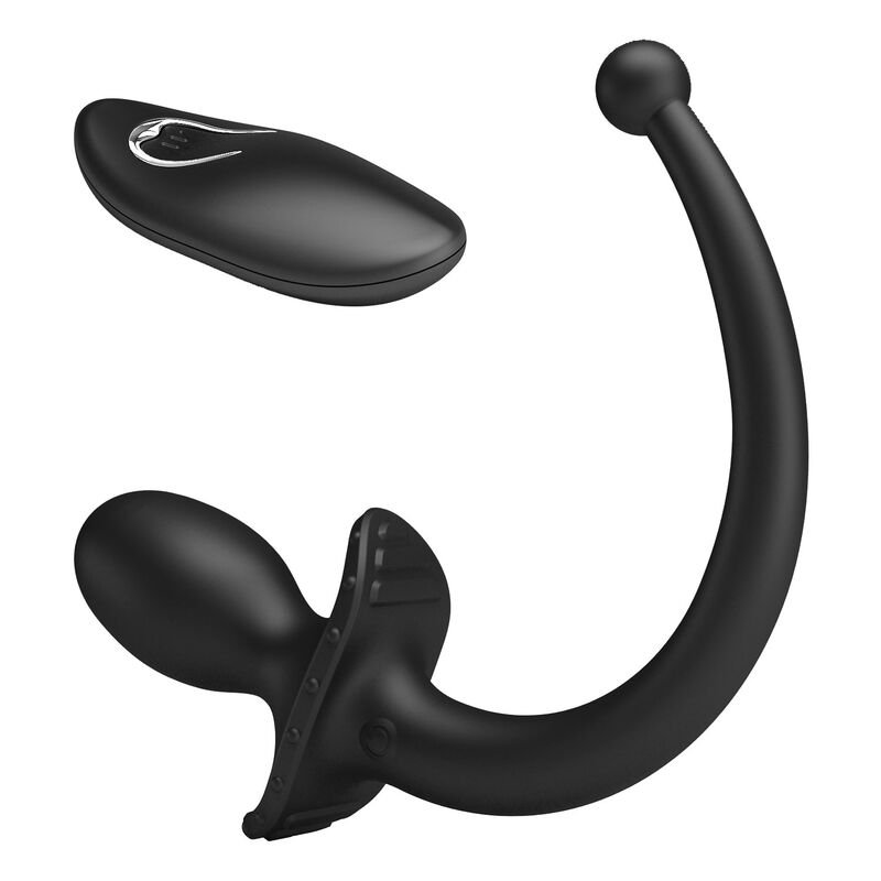 MR PLAY - WIRELESS REMOTE CONTROL ANAL AND PERINEUM VIBRATOR BLACK