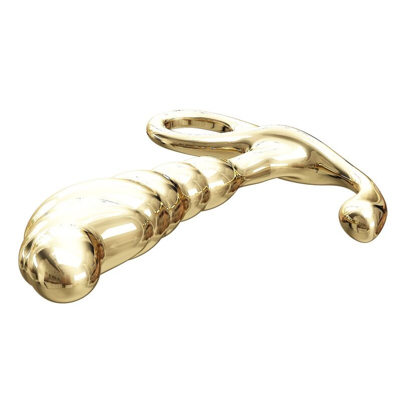 PRETTY LOVE - JACK ZINC ALLOY PROSTATE MASSAGER GOLD
